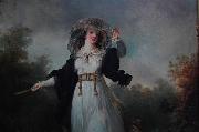 John Frederick Herring Jeune femme dans un paysage oil